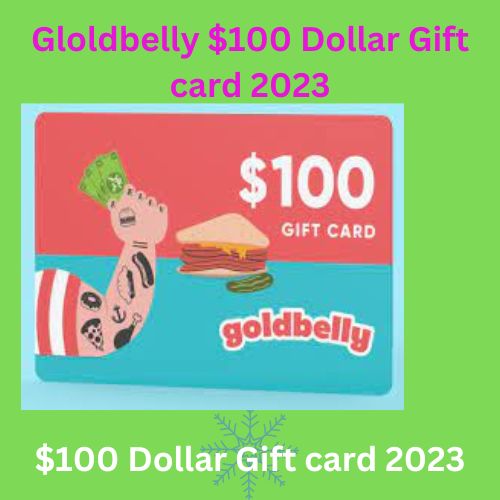 New Gloldbelly $100 gift certificate
